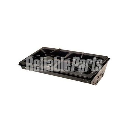 Whirlpool JGA8100ADB Whirlpool Black Cooktop Two Burner Cartridge JGA8100ADB